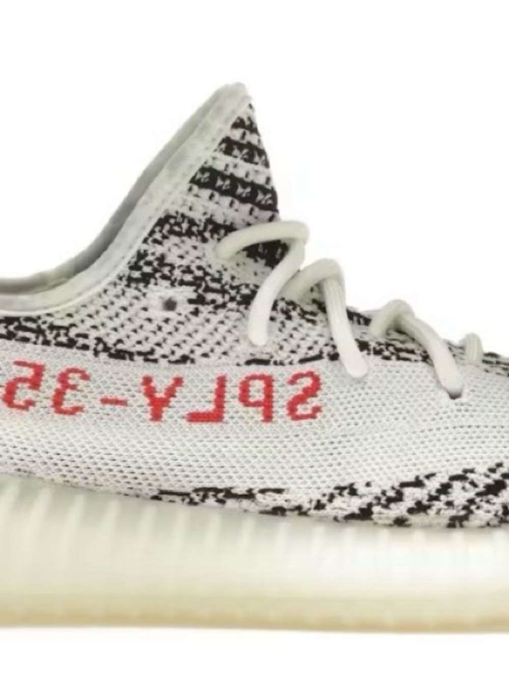 Yeezy Boost 350 V2 White Black with Red Accent
